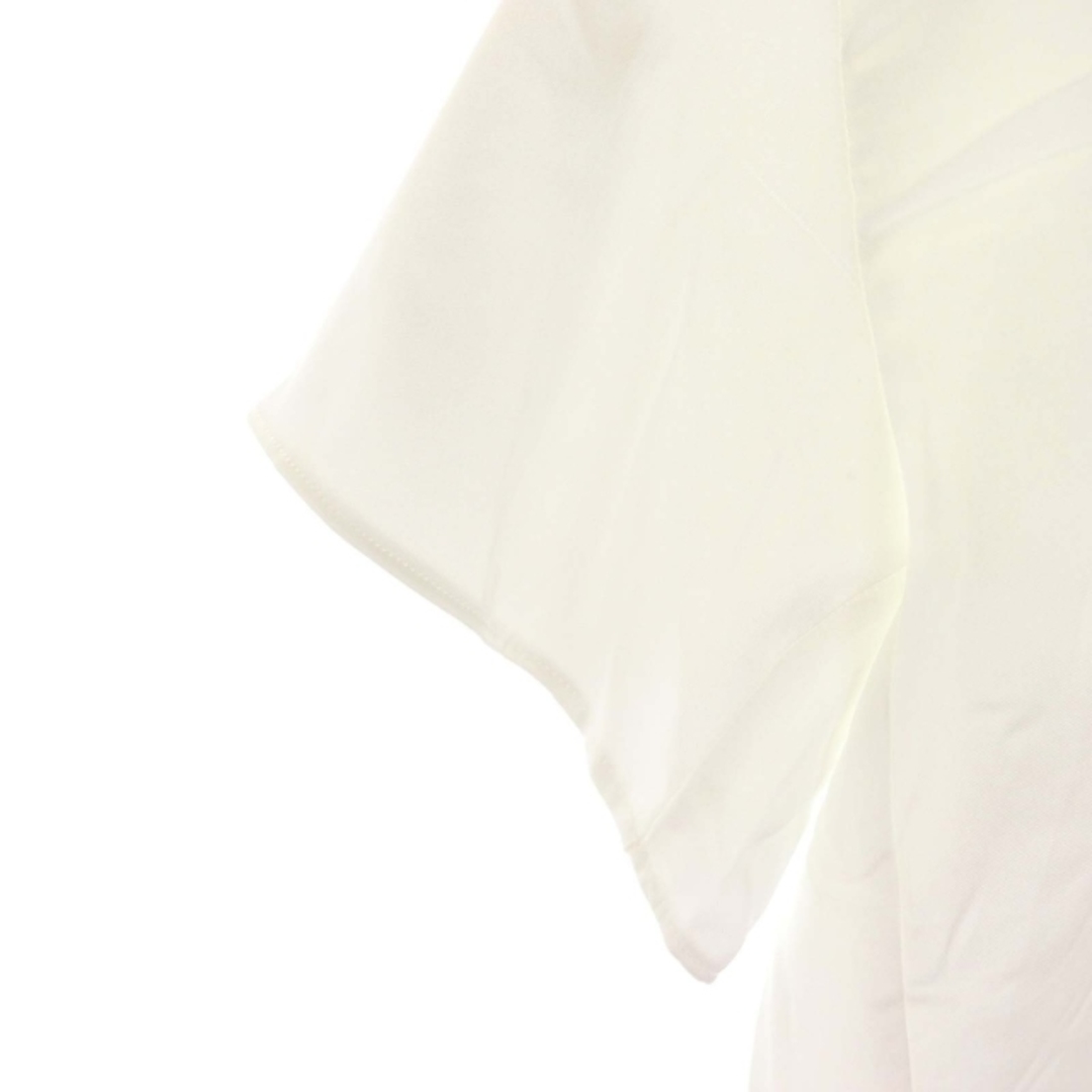 ZARA(ザラ)のザラ サテンカットソー 五分袖 プルオーバー USAS オフホワイト レディースのトップス(その他)の商品写真