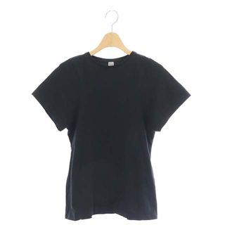 トーテム TOTEME 20SS 半袖 Tシャツ カットソー 刺繍 黒 ブラック(Tシャツ(半袖/袖なし))