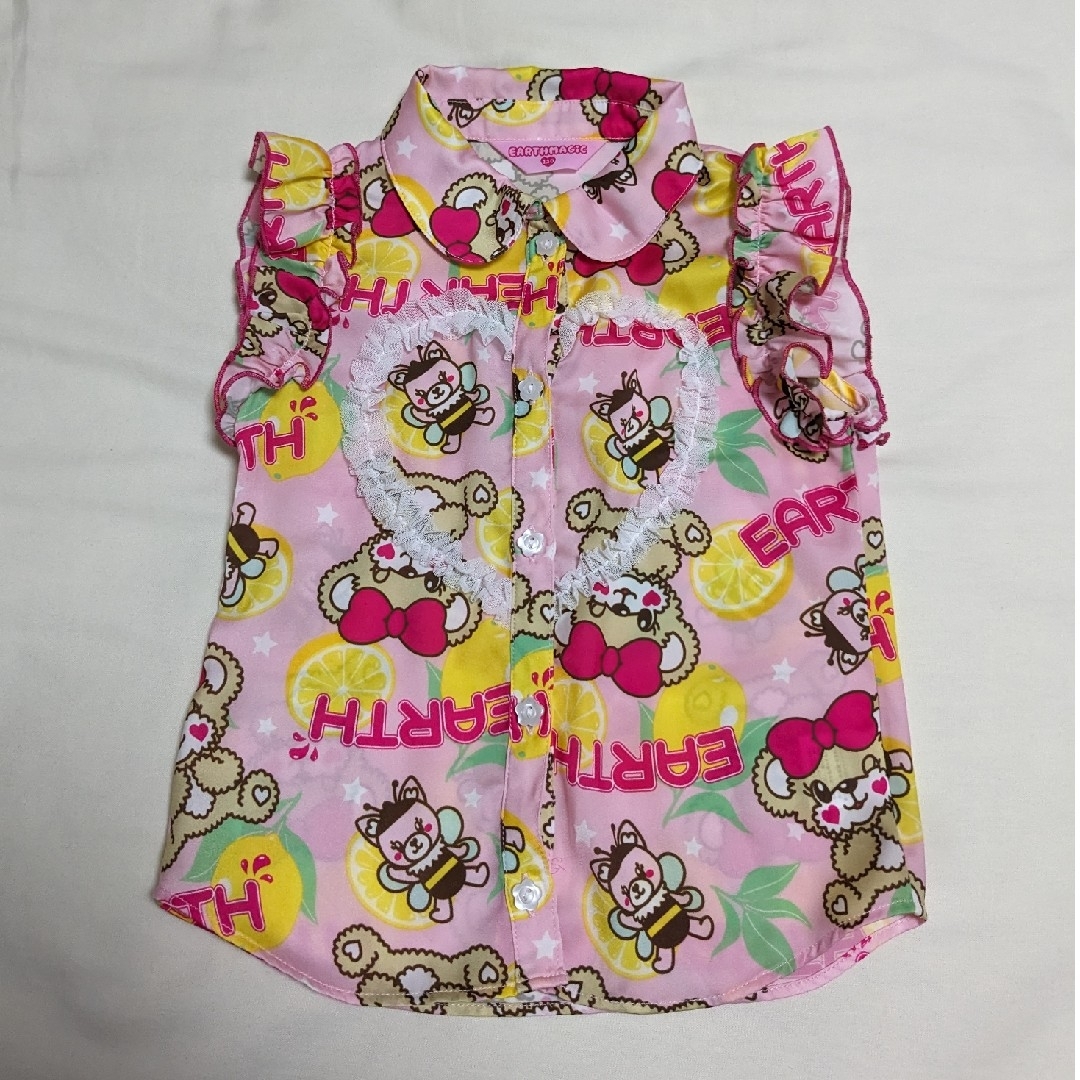 EARTHMAGIC(アースマジック)の22.アースマジック　ブラウス　110 キッズ/ベビー/マタニティのキッズ服女の子用(90cm~)(ブラウス)の商品写真