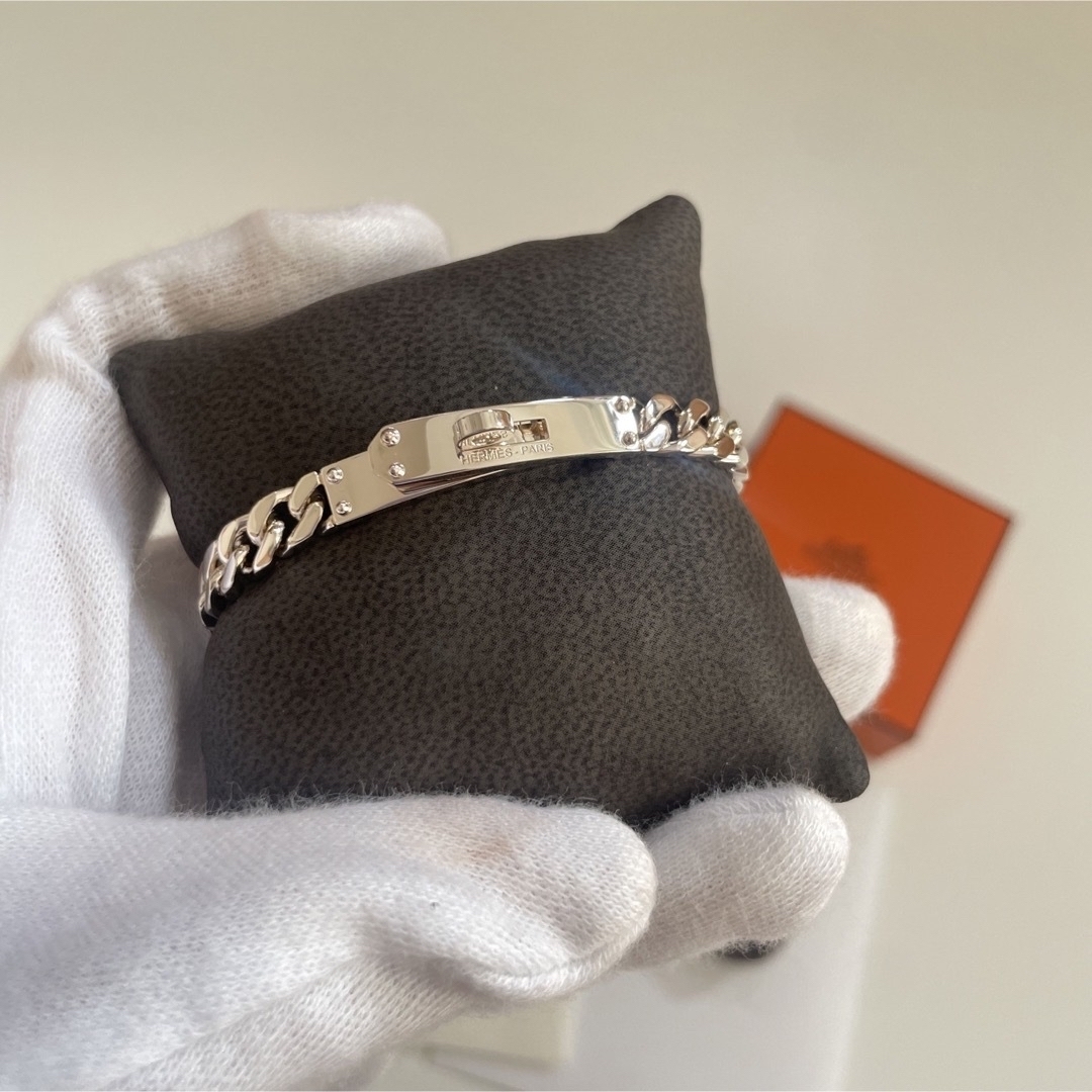 HERMES - エルメス ブレスレット ケリーグルメット シルバー HERMES - エルメス ブレスレット ケリーグルメット シルバー