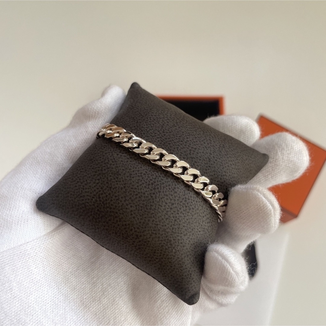 HERMES - エルメス ブレスレット ケリーグルメット シルバー HERMES - エルメス ブレスレット ケリーグルメット シルバー