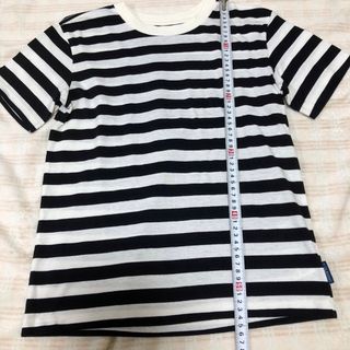 ニシマツヤ(西松屋)の西松屋 ボーダー Tシャツ 150cm 白黒 モノトーン ELFINDOLL(Tシャツ/カットソー)