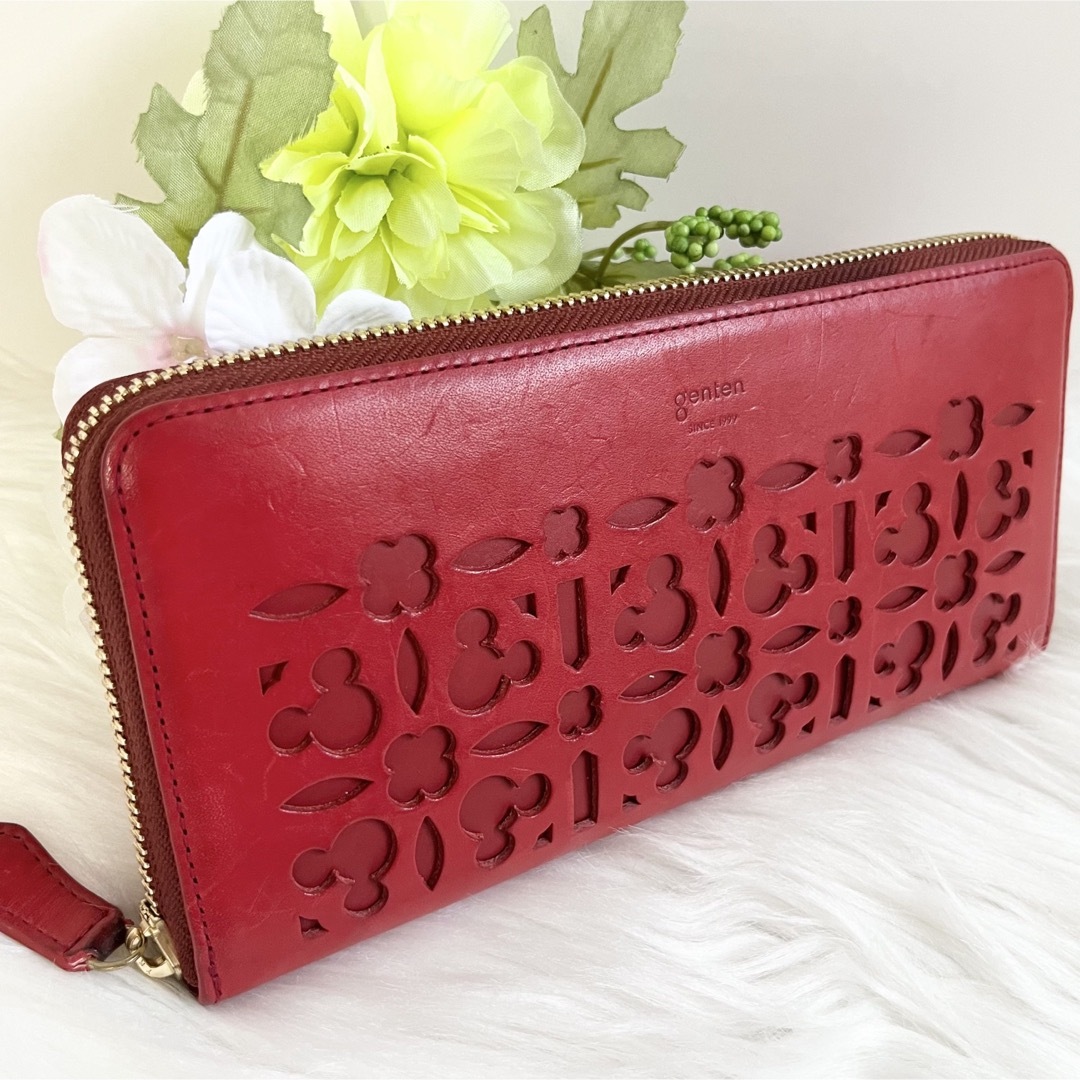 genten - 【美品】genten カットワーク Disney ミッキー ラウンド