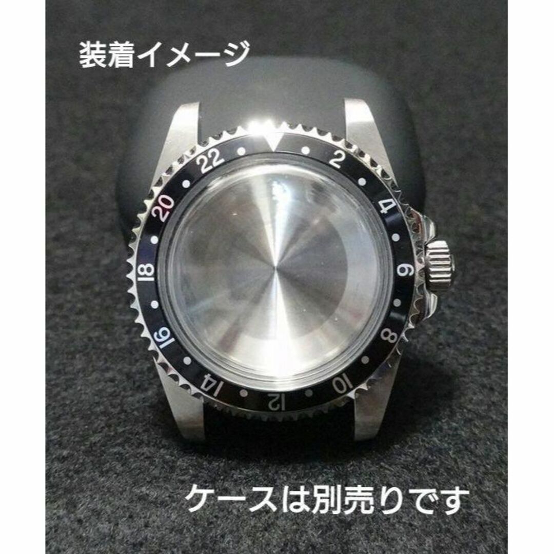 【ブラック2】アルミ ベゼルインサート ビンテージケース用 SEIKO MOD メンズの時計(腕時計(アナログ))の商品写真