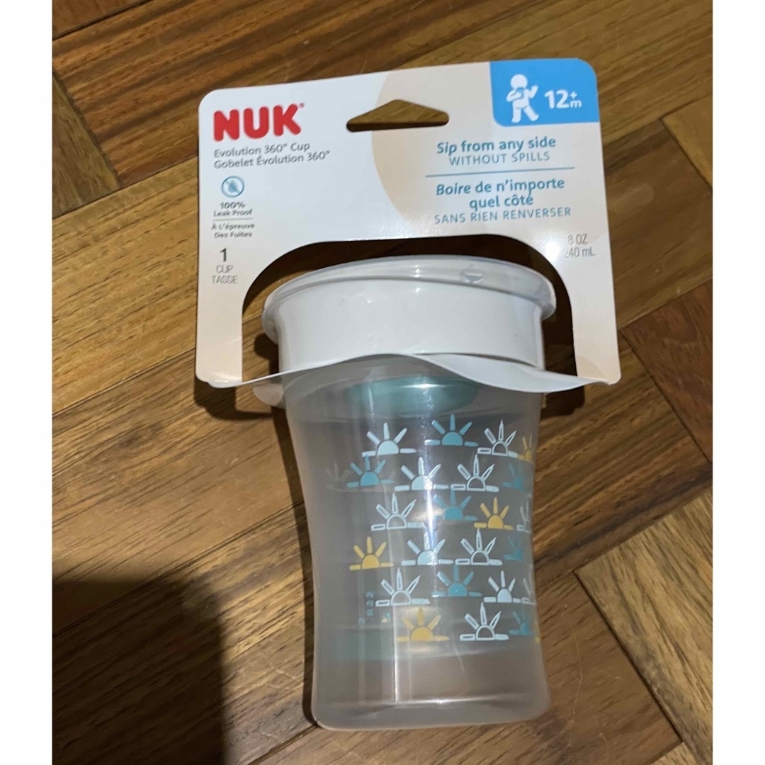 【新品未使用】nuk(ヌーク) エボリューション360カップ　240ml キッズ/ベビー/マタニティの授乳/お食事用品(マグカップ)の商品写真