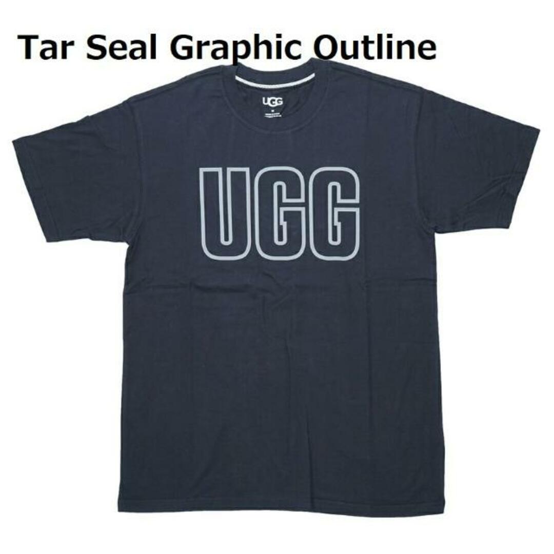 UGG(アグ) 1132417 RHETT SS LOGO TEE FL Tar Seal Graphic Outline