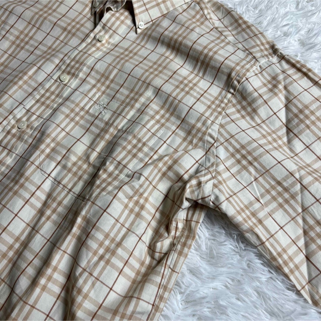 BURBERRY - Burberry バーバリーロンドン ノバチェック 長袖シャツ L