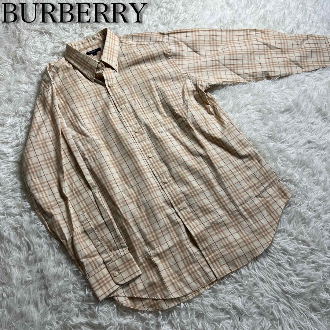 BURBERRY - Burberry バーバリーロンドン ノバチェック 長袖シャツ L