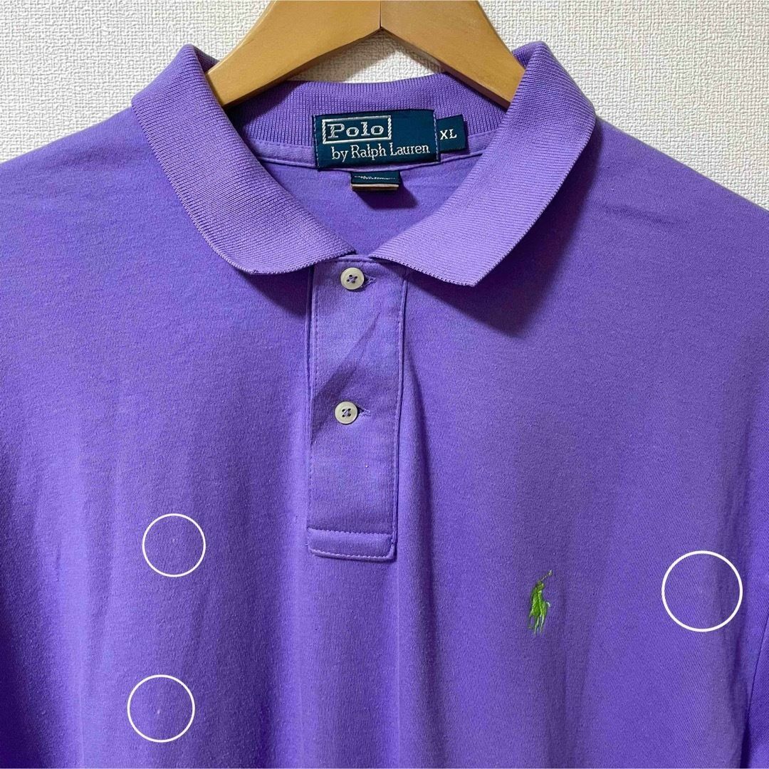 POLO RALPH LAUREN(ポロラルフローレン)の人気 ポロ polo ラルフローレン 半袖ポロシャツ メンズ パープル 紫 XL メンズのトップス(ポロシャツ)の商品写真