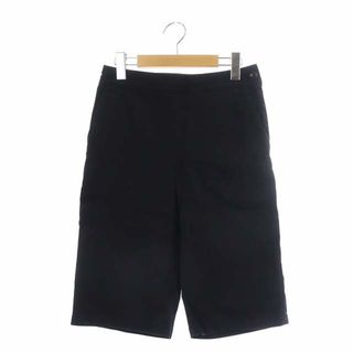 スピックアンドスパン(Spick & Span)のスピック&スパン 22SS コットンストレッチハーフパンツ ストレート 36 黒(その他)