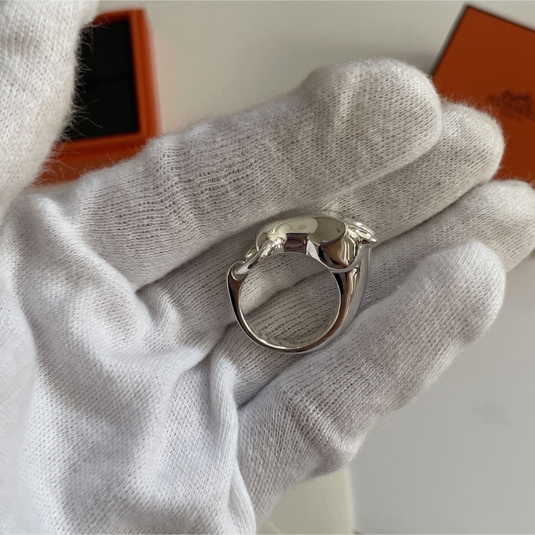 希少☆ Hermes エルメス ギャロップ シルバーリング スモール 56