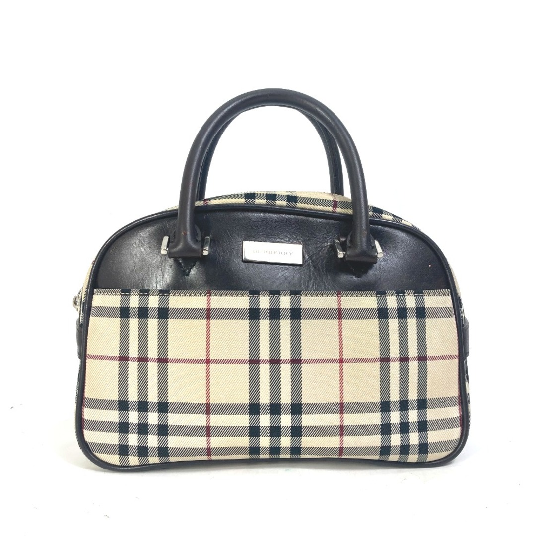 BURBERRY(バーバリー)のバーバリー BURBERRY ミニボストンバッグ チェック カバン  ハンドバッグ キャンバス/レザー ベージュ レディースのバッグ(ハンドバッグ)の商品写真