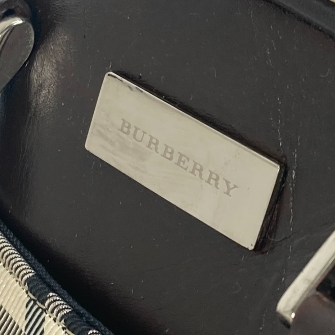 BURBERRY(バーバリー)のバーバリー BURBERRY ミニボストンバッグ チェック カバン  ハンドバッグ キャンバス/レザー ベージュ レディースのバッグ(ハンドバッグ)の商品写真