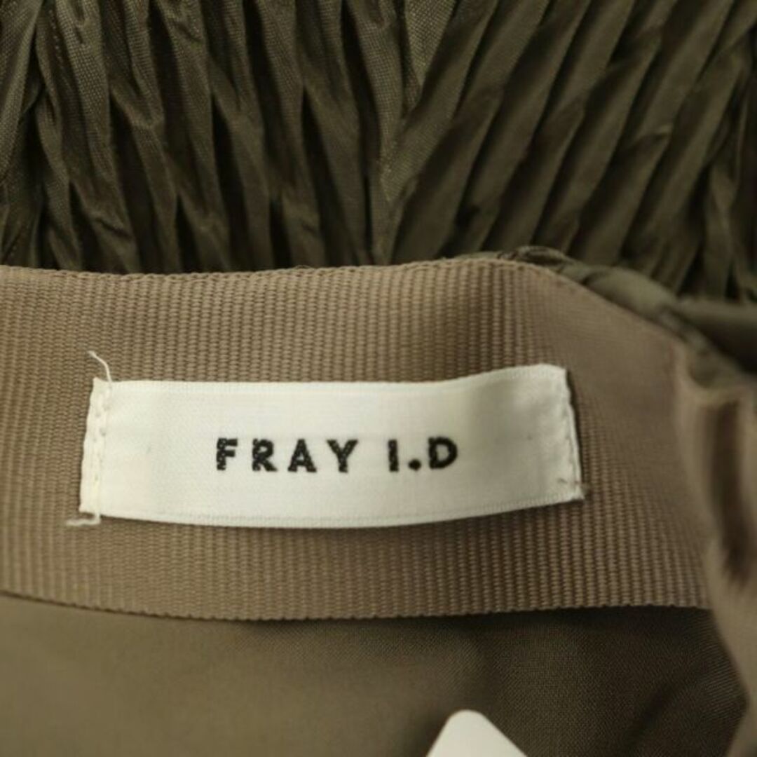 FRAY I.D(フレイアイディー)のフレイアイディー 21SS シフトプリーツスカート レースアップ 0 モカ レディースのスカート(ロングスカート)の商品写真
