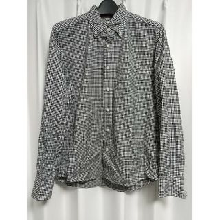 ユナイテッドアローズグリーンレーベルリラクシング(UNITED ARROWS green label relaxing)のGREEN LABEL RELAXING ギンガムチェックシャツ Ｓサイズ 白黒(シャツ)