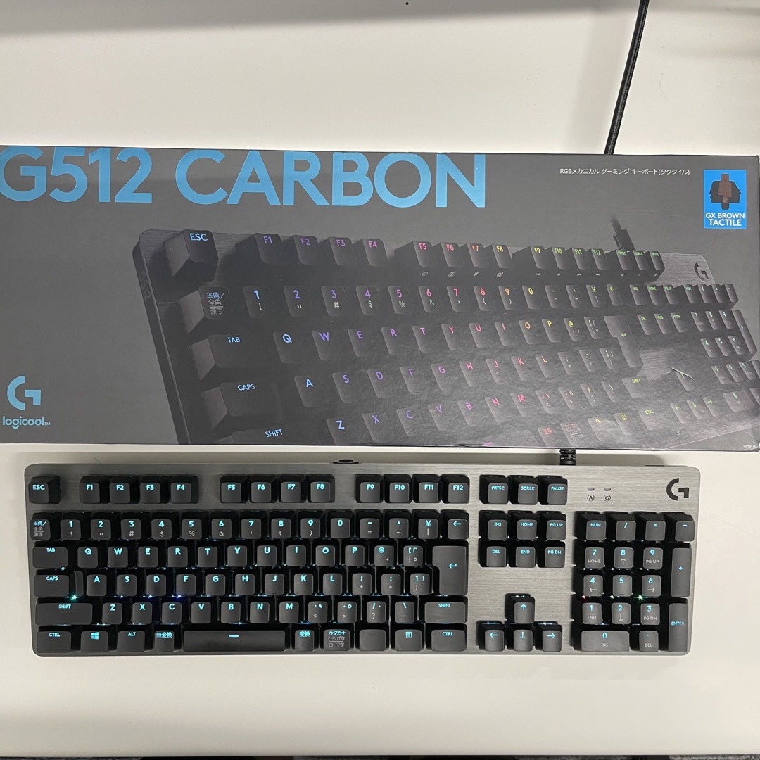 ロジクール Logicool G512 キーボード　メカニカル 茶軸 美品