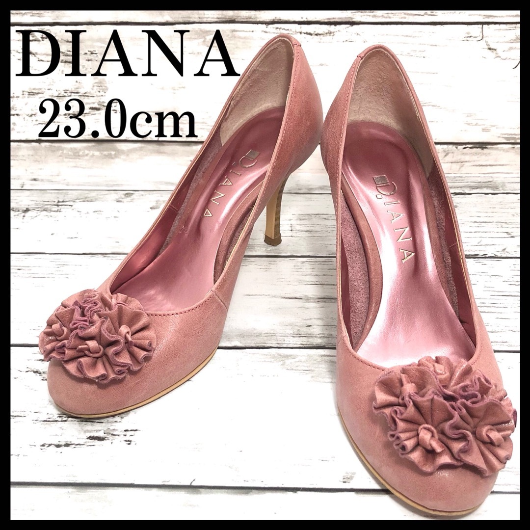 お花が可愛い★DIANA ダイアナ パンプス ピンク フラワー 23cm | フリマアプリ ラクマ