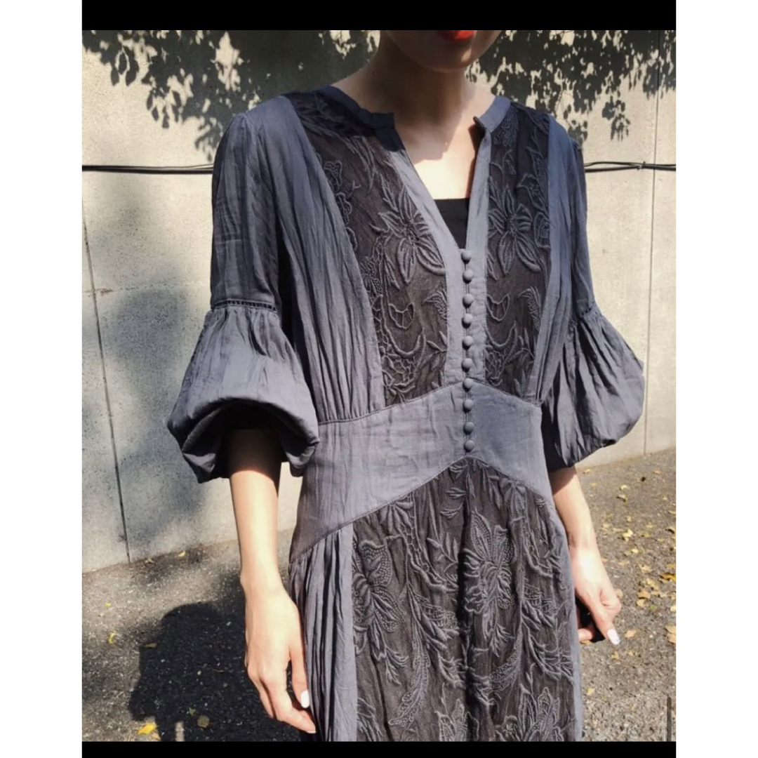 Ameri VINTAGE - Ameri MEDI EMBROIDERY TULLE LACE DRESSの通販 by 丈 ...