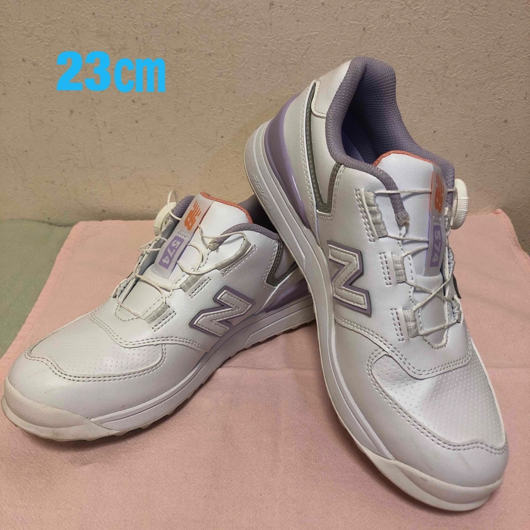 new balance golf(ニューバランスゴルフ)の値下げ！ゴルフシューズ　ニューバランス　BOA 23㎝　送料込み！ スポーツ/アウトドアのゴルフ(シューズ)の商品写真