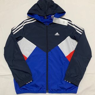 アディダス(adidas)の新品　150 アディダス　カラーブロック　ウィンドブレーカー　パーカー(ジャケット/上着)