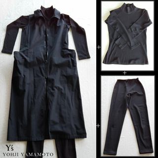 ヨウジヤマモト(Yohji Yamamoto)のYohji Yamamoto ヨウジヤマモト　WジッパーJS　セットでおまけ有り(ロングワンピース/マキシワンピース)