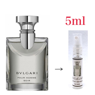 ブルガリ(BVLGARI)のBVLGARI ブルガリ  プールオム ソワール EDT 5mL 天香香水(香水(男性用))