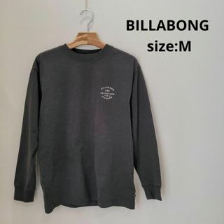 ビラボン(billabong)のBILLABONG ビラボン ロンＴ チャコールグレー メンズ M Tシャツ(Tシャツ/カットソー(七分/長袖))