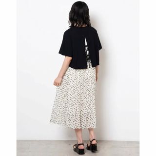 ウィゴー(WEGO)のWEGO 2点セットタンクSET バックリボンTシャツ(カットソー(半袖/袖なし))