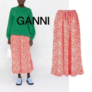 新品タグ付き】GANNI （ガニー）スカート 花柄の通販｜ラクマ