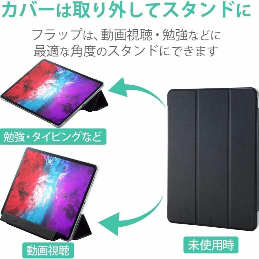 iPad Pro 12.9 ケース ソフトレザー カバー 第4世代 エレコムの通販 by ...