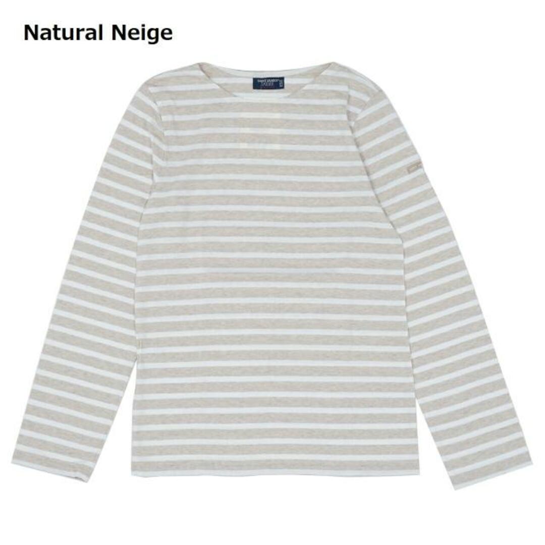 Saint James(セントジェームス) 9858 MINQUIERS MODERNE ボートネック 長袖Ｔシャツ Natural Neige