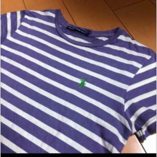 ポロラルフローレン(POLO RALPH LAUREN)のラルフローレンパープルボーダーコットンT(Tシャツ(半袖/袖なし))