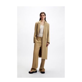 ザラ(ZARA)のZARA テーラード　ロングジャケット(テーラードジャケット)