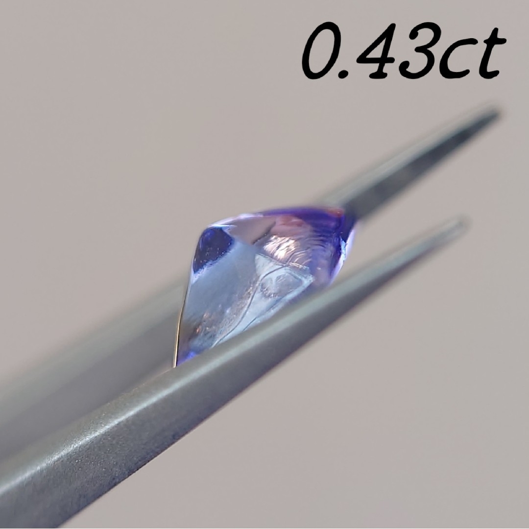 【魅惑のプルつや】天然石 タンザナイト ルース 0.43ct