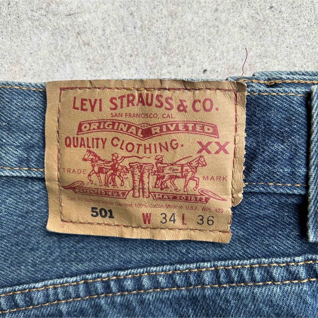 Levi's - 美品90年代 USA製 Levi's 501バレンシア製 デニム 後染め W34