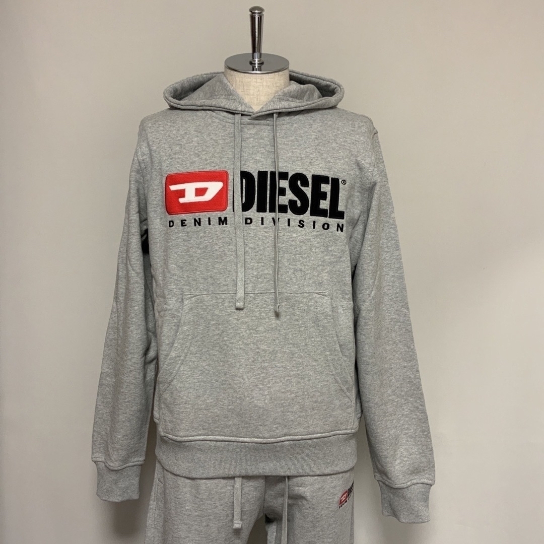 洗練された　DIESEL　①スウェット ②パンツ　2点セット　グレー　XL