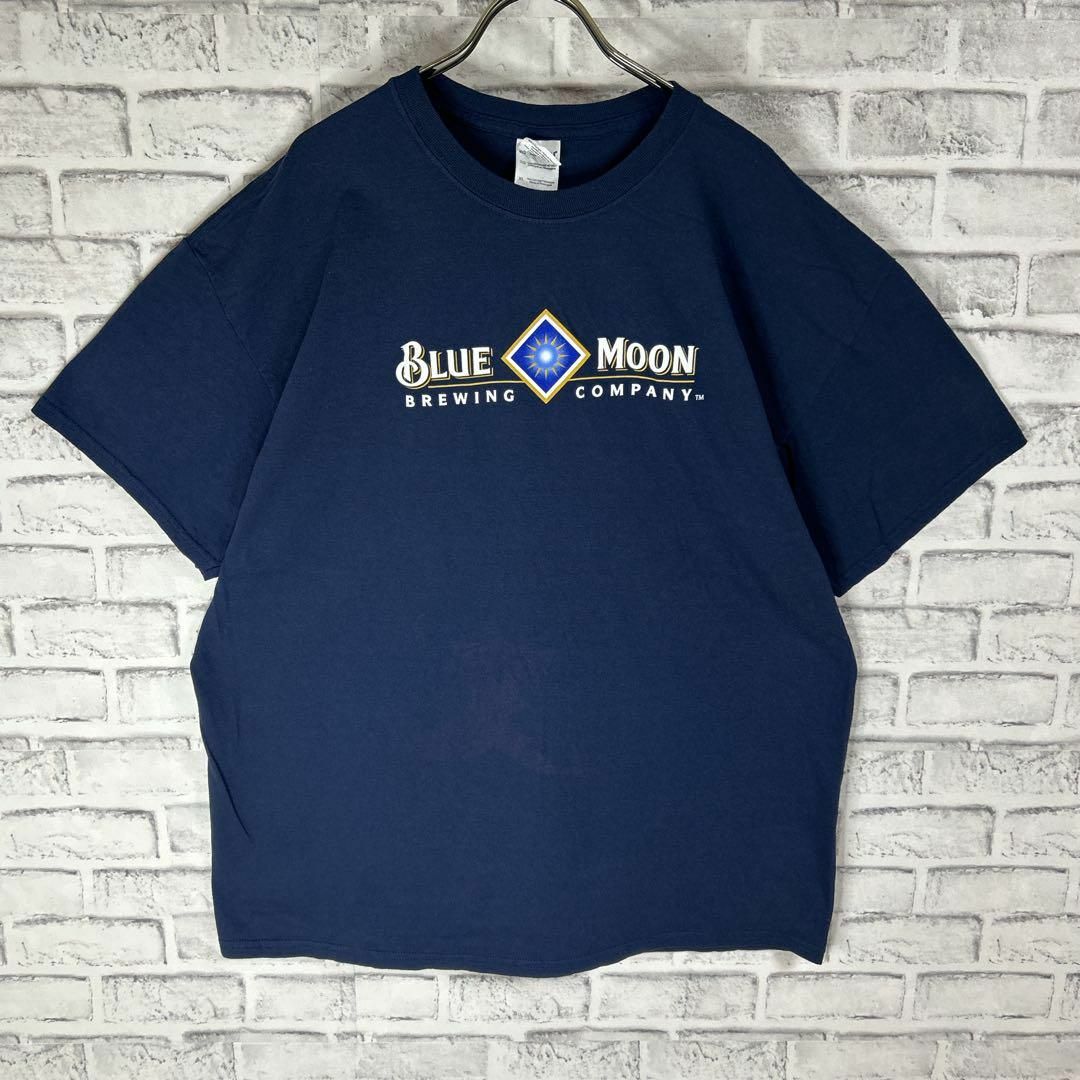GILDAN(ギルタン)のBLUE MOON ブルームーン ビール センターロゴ Tシャツ 半袖 輸入品 メンズのトップス(Tシャツ/カットソー(半袖/袖なし))の商品写真