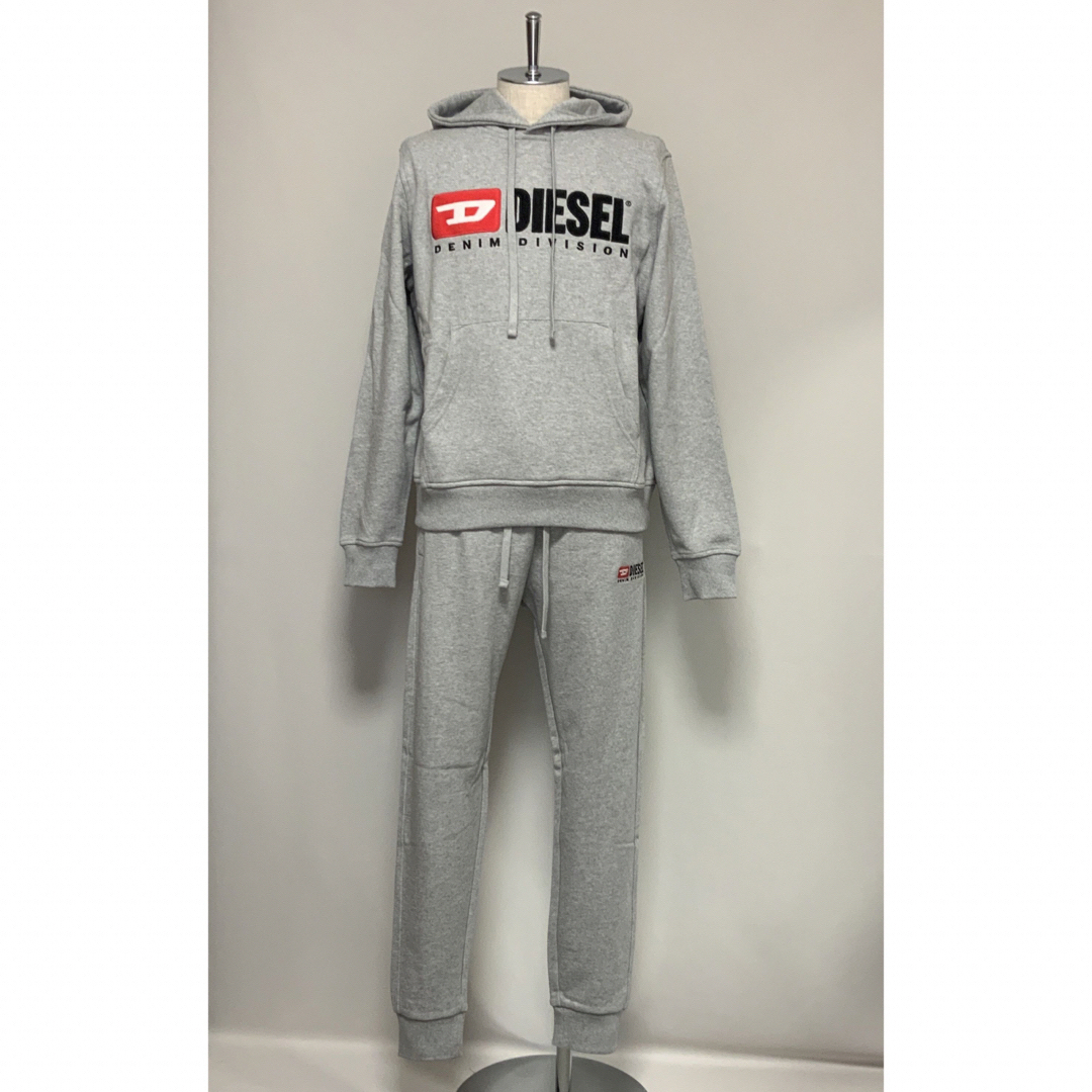 洗練された DIESEL ①スウェット ②パンツ 2点セット グレー XL-