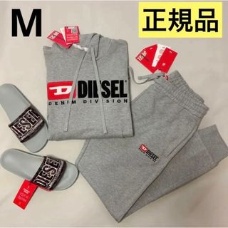 ディーゼル(DIESEL)の洗練された　DIESEL　①スウェット ②パンツ　2点セット　グレー　M(パーカー)