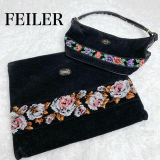 フェイラー(FEILER)のFEILER フェイラー セット ポーチ ミニバッグ ドイツ 美品(ハンドバッグ)