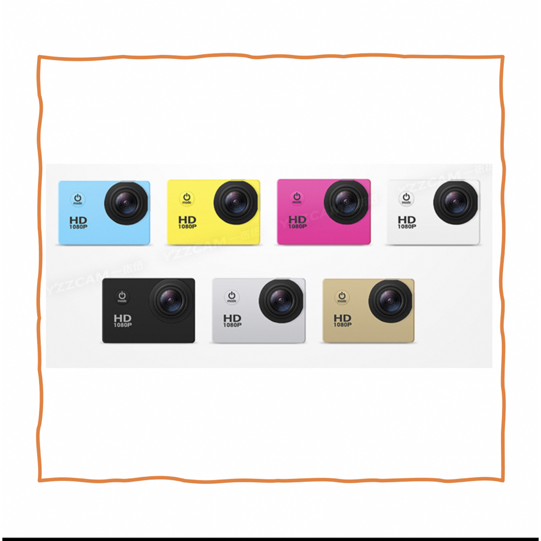 新品　再入荷アクションカメラ SJ4000E　ゴールド　550020F  スマホ/家電/カメラのカメラ(コンパクトデジタルカメラ)の商品写真