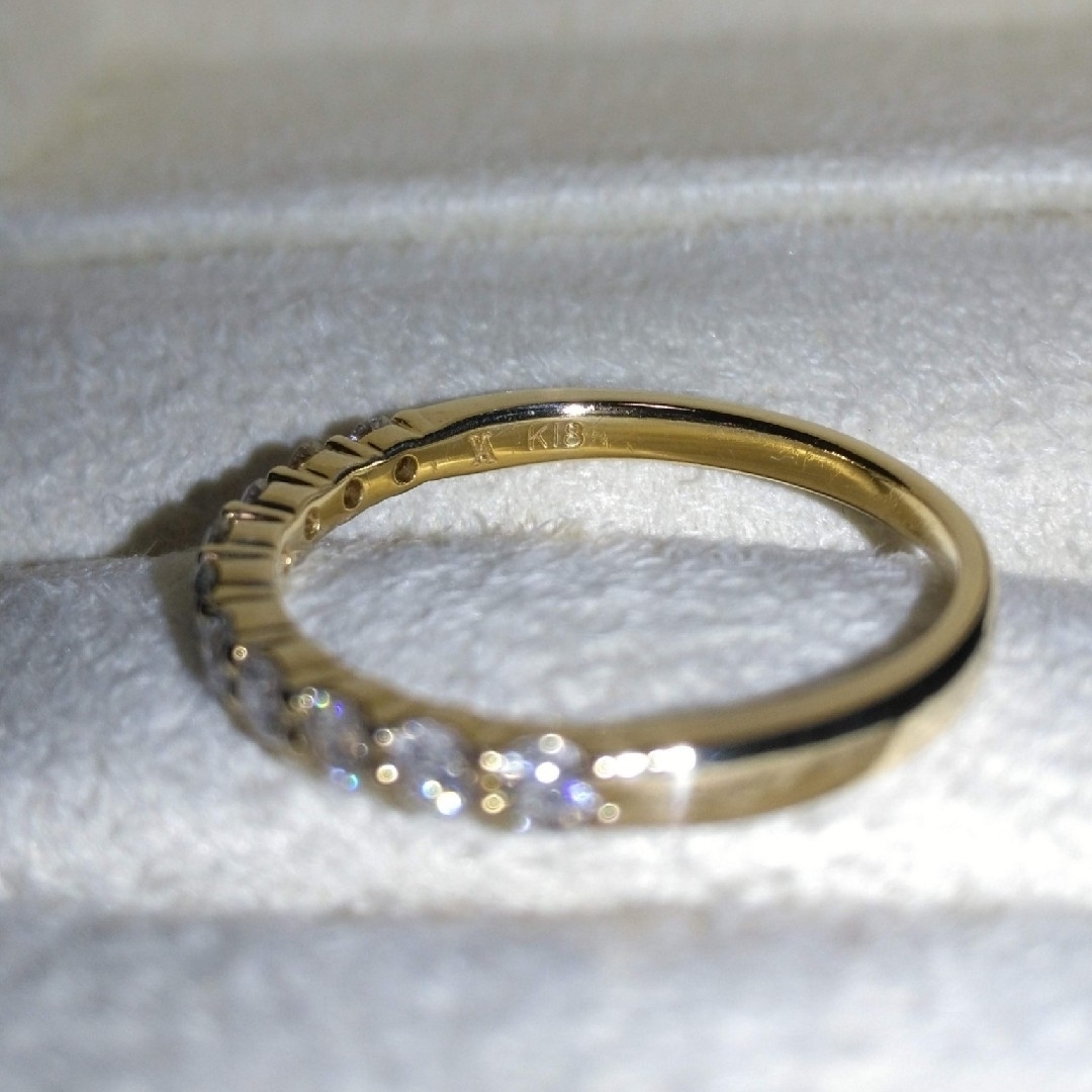 Vendome Aoyama(ヴァンドームアオヤマ)のヴァンドーム ハーフエタニティ K18 ダイヤモンドリング 0.30ct 7号 レディースのアクセサリー(リング(指輪))の商品写真