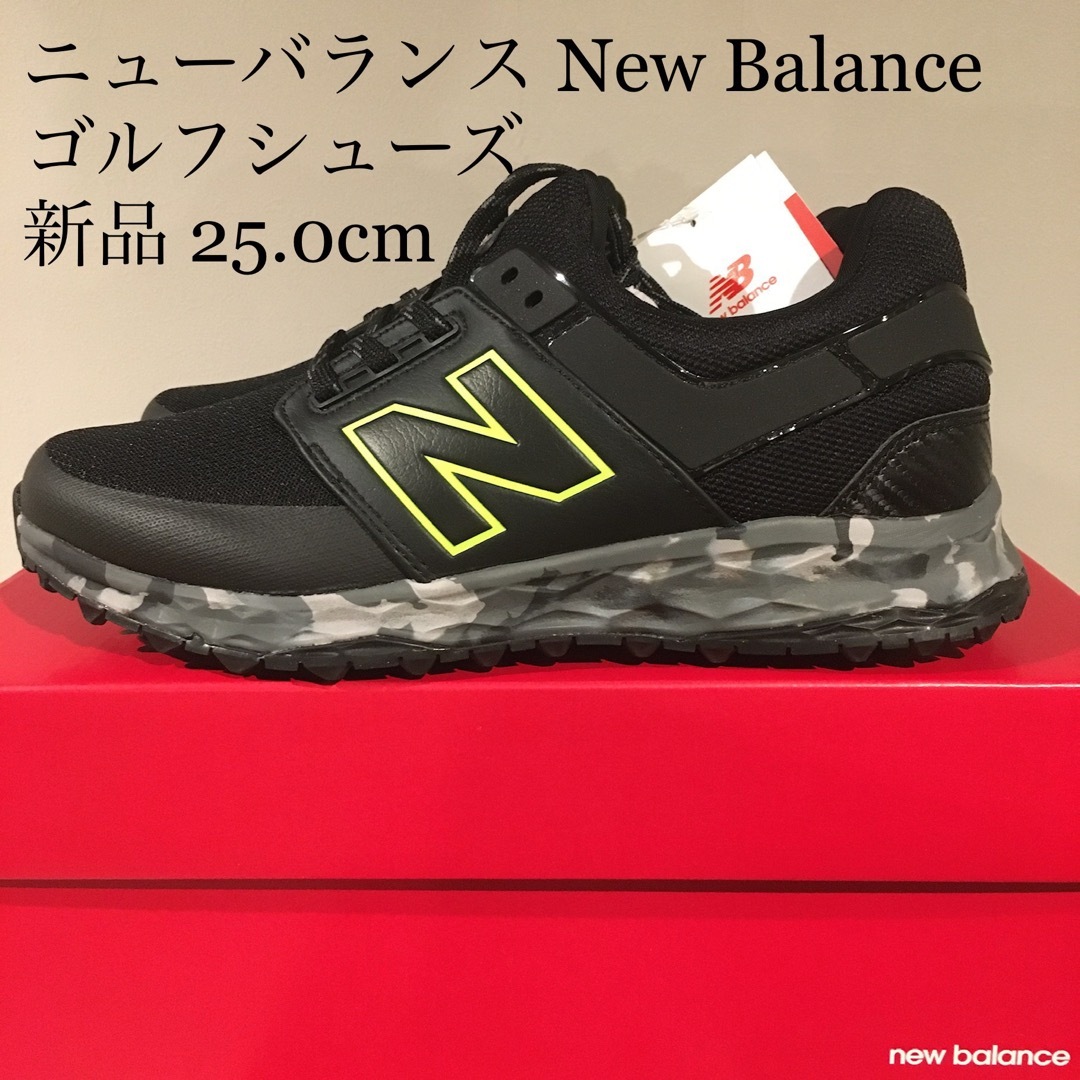 ⛳️【新品】ニューバランス newbalance ゴルフシューズ 25.0cm | フリマアプリ ラクマ