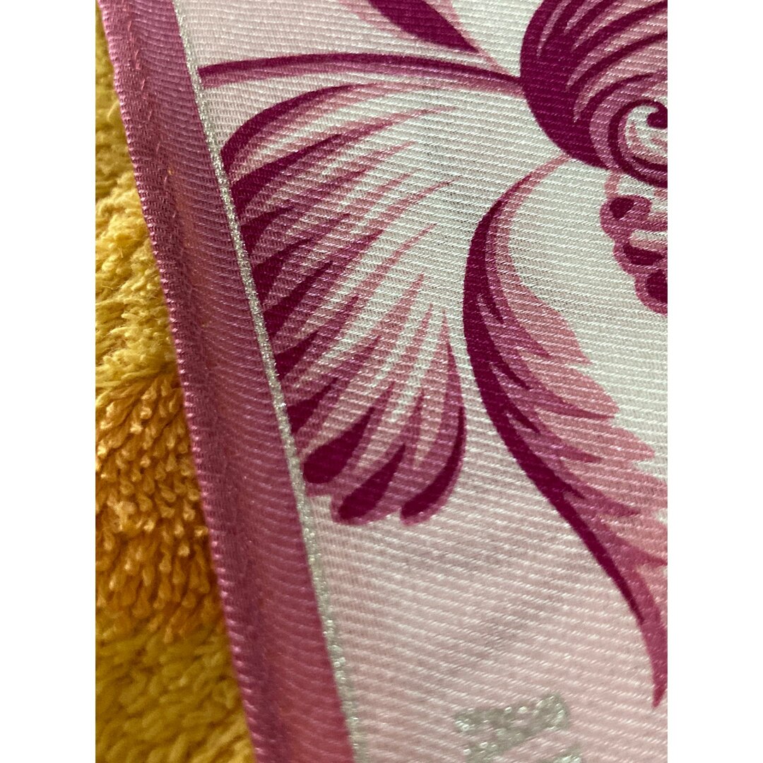 ANNA SUI - アナスイ シルクスカーフ 花葉柄ピンクの通販 by ANNA SUI - アナスイ シルクスカーフ 花葉柄ピンクの通販 by