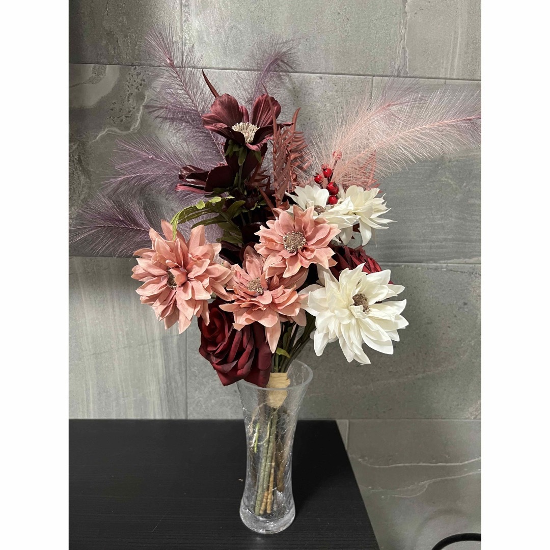 Francfranc - Francfranc フランフラン 花瓶とお花セットの通販 Francfranc - Francfranc フランフラン 花瓶とお花セットの通販