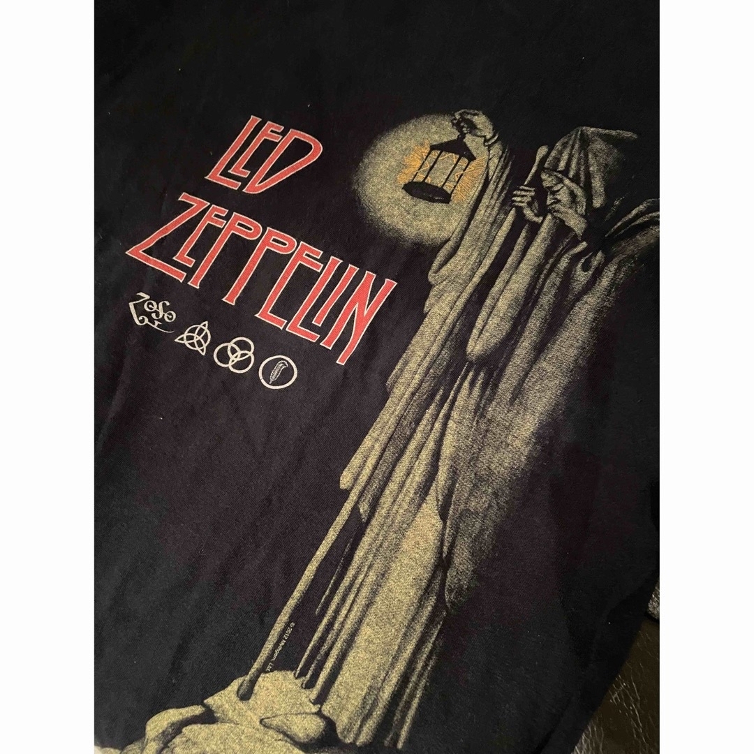 ロックバンドTシャツLED ZEPPELINレッドツェッペリン黒サイズ2XL