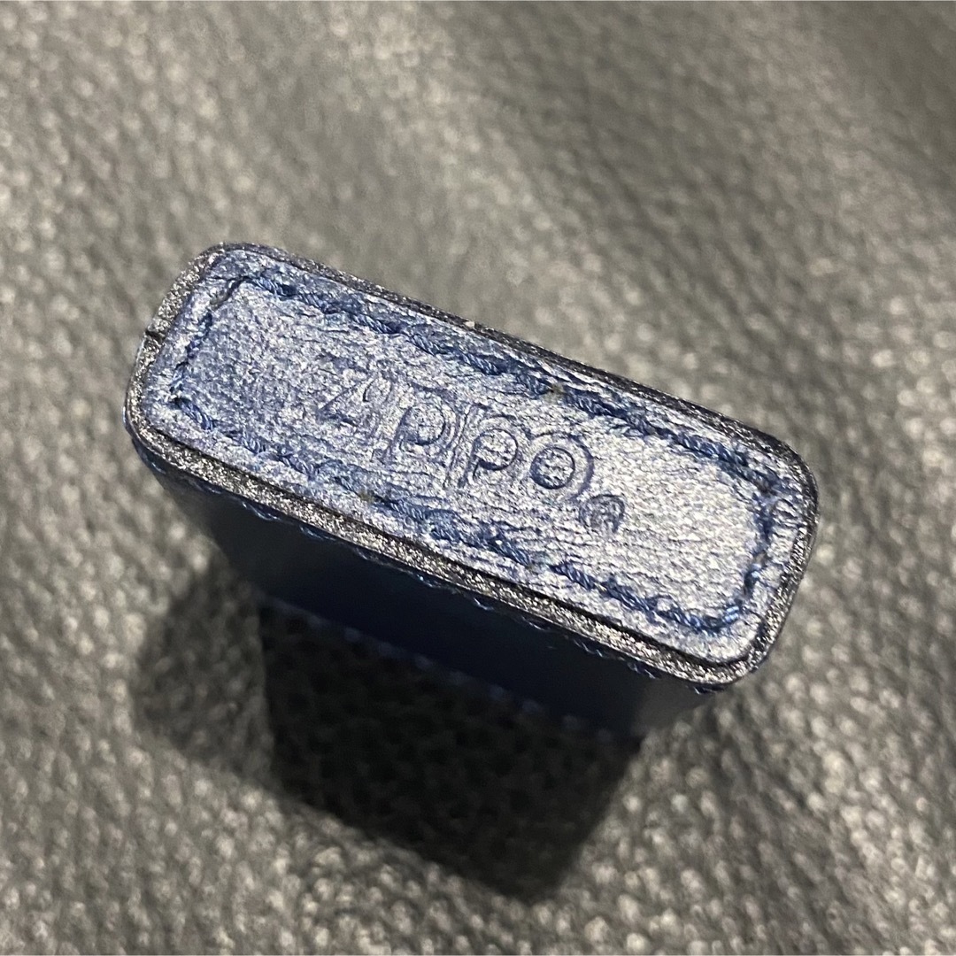 希少【ZIPPO】Peace ピース 白 本革 革巻き オイルライター 希少 未