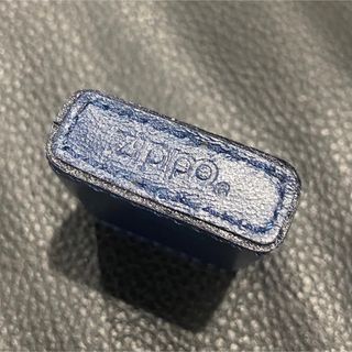 ZIPPO - 【ZIPPO】Peace ピース 本革 革巻き MEDIUM 青 希少 未使用の