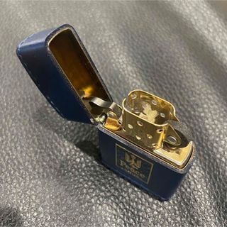 【ZIPPO】Peace ピース 本革 革巻き MEDIUM 青 希少 未使用