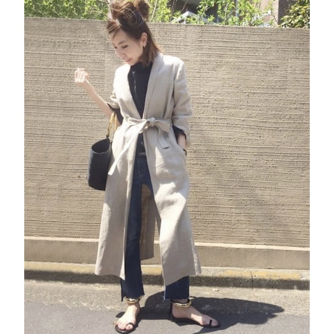 マディソンブルー MADISONBLUE リネンツイルガウンコート